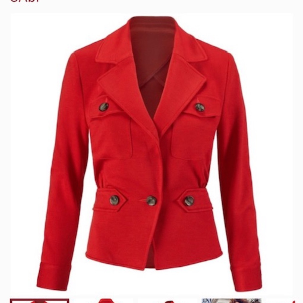 Cabi Jacket in Red